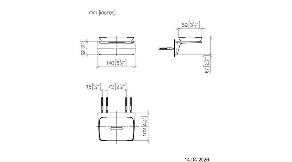 Porte-savon Dornbracht Imo Platine mat image number 1