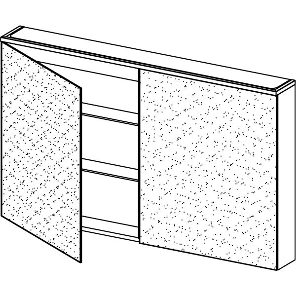 Armoire de toilette Alterna aniani LED plus Blanc premium Couleur de lumi&egrave;re r&eacute;glable en continu 2700-6500 K image number 1