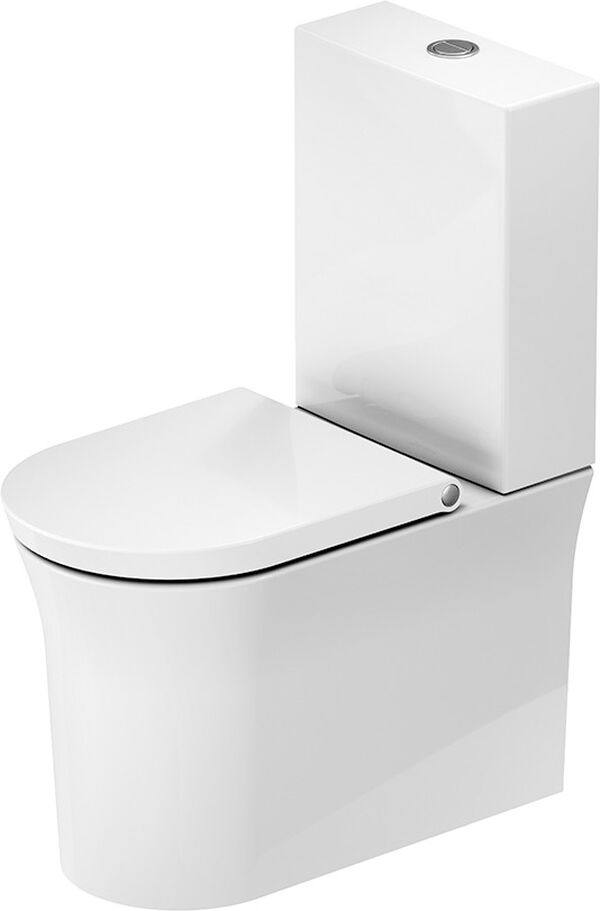 Stand-Klosett Duravit White Tulip rimless Weiss image number 0