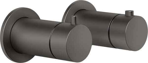 Mélangeur de douche-set de montage final Gessi Anello / Ingranaggio black Metal brushed image number 0