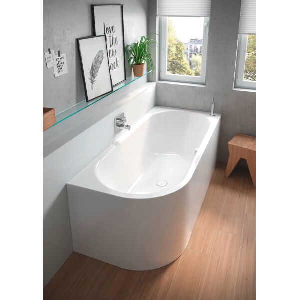 Vasca da bagno Kaldewei Meisterst&uuml;ck Centro Duo 1, lato arrotondato a sinistra 170 x 75 cm Bianco Cleaneffekt image number 1