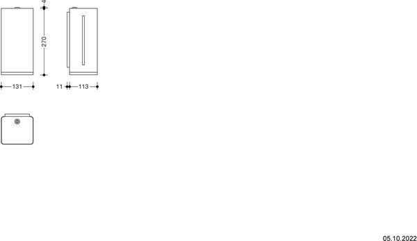 Distributeur de d&eacute;sinfectant Hewi Sensoric 805 Blanc image number 1
