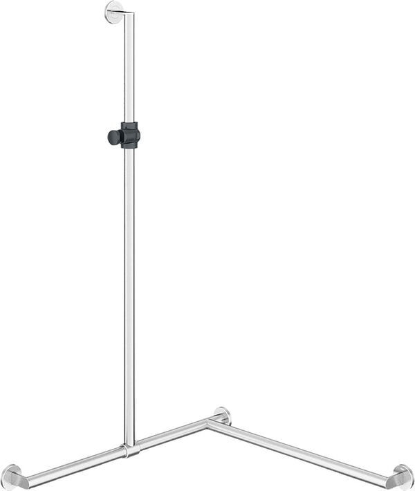 Barre d'appui d'angle Hewi 900 Acier inoxydable mat image number 0