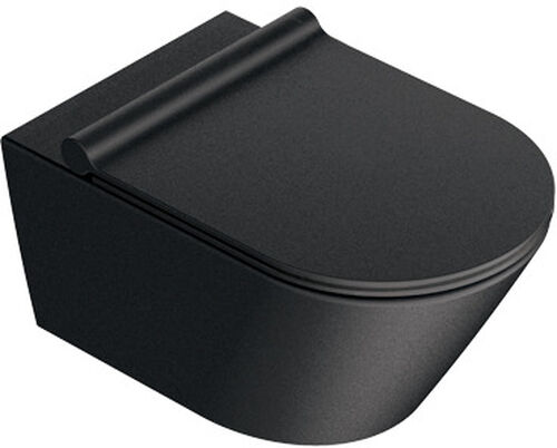 Wand-Klosett Catalano Zero rimless schwarz matt Cleaneffekt