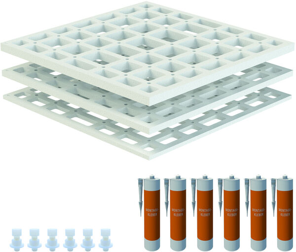 &Eacute;l&eacute;ment de sous-construction Schedel quadroU en trois parties image number 0