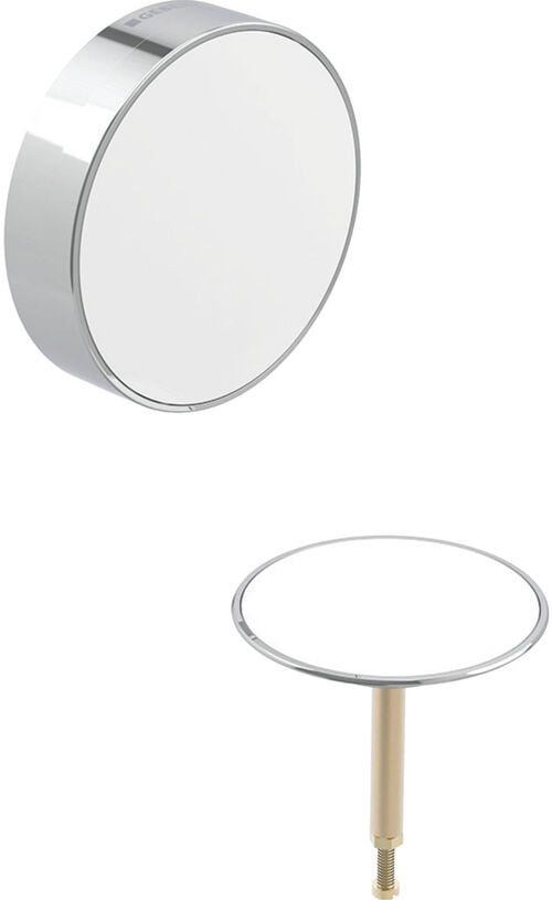 Set di collegamento al troppopieno Geberit Split Bianco Anello design: cromato lucido