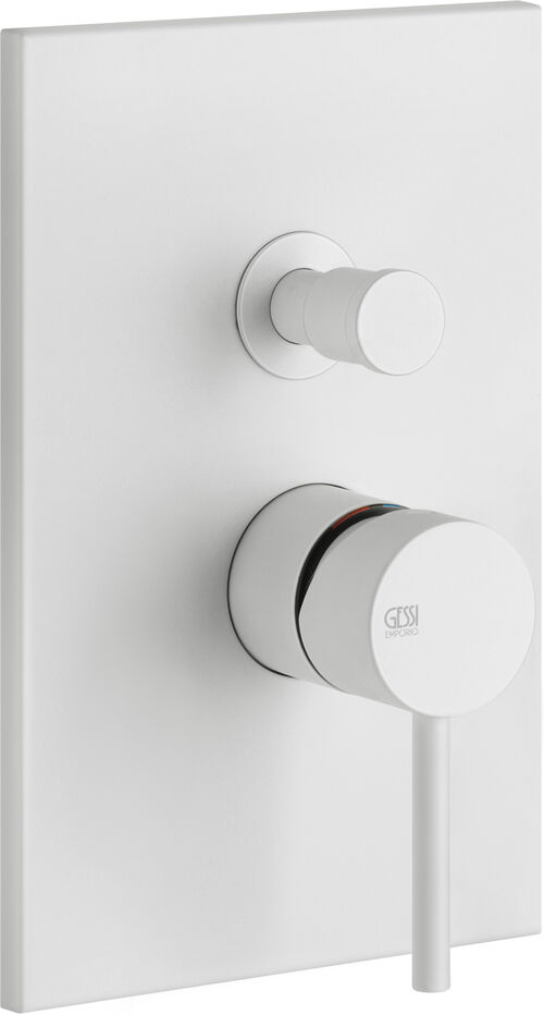 Bademischer-Endmontageset Emporio Via Tortona weiss cn