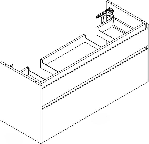 Waschtischm&ouml;bel Alterna dinea S Weiss hochglanz image number 0