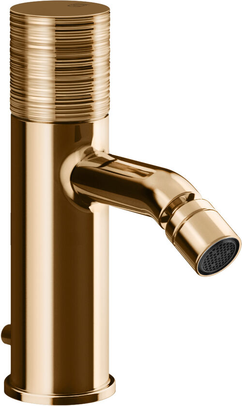 Bidetmischer Gessi Habito Warm bronze PVD trame