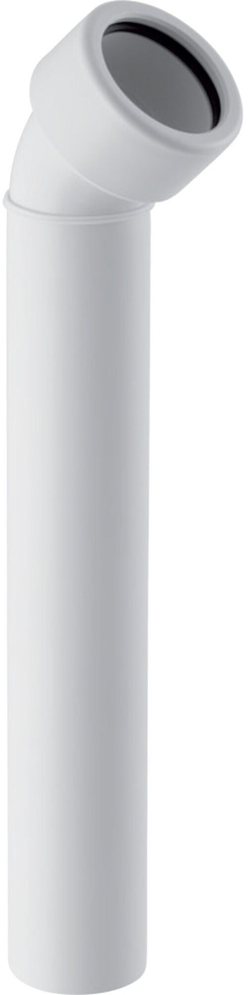 Anschlussbogen 45&deg; Weiss