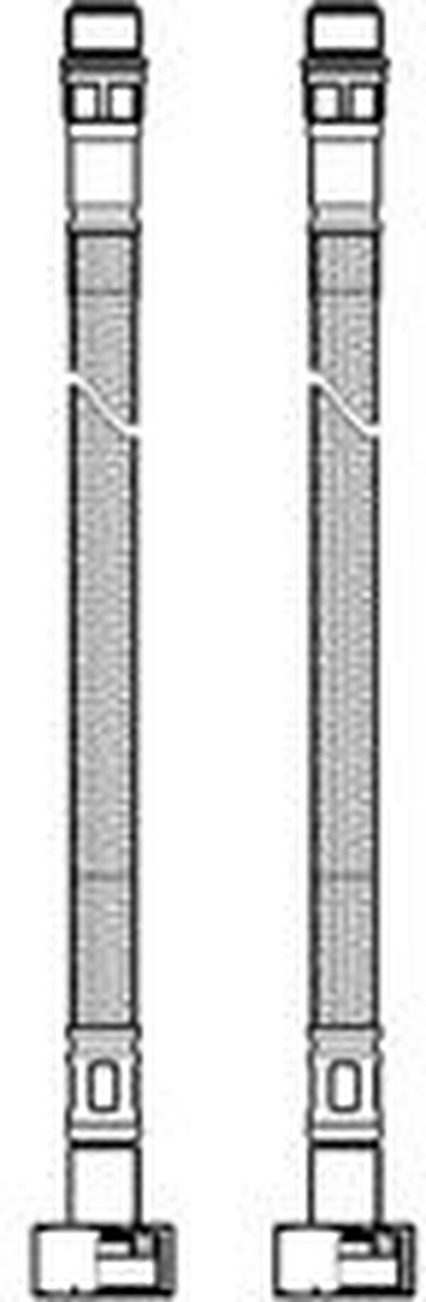 Panzerschlauch-Set mit Rückschlagventil 40 cm x ⅜" - M10 (WI466044000) image number 0