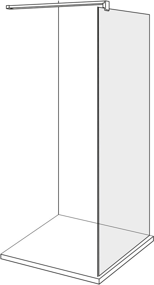 Paroi lat&eacute;rale &agrave; pose libre Alterna lin.3 Finox Verre clair CareTec Pro