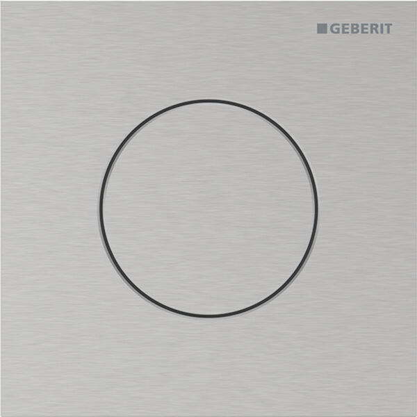 Commande urinoir Geberit HyTouch Typ40 round Acier inoxydable bross&eacute; Rev&ecirc;tement easy-to-clean image number 0
