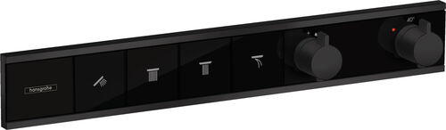 Duschsystem Hansgrohe Rain Select schwarz matt