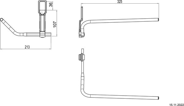 Handtuchhalter Bodenschatz Moderna Verchromt image number 1
