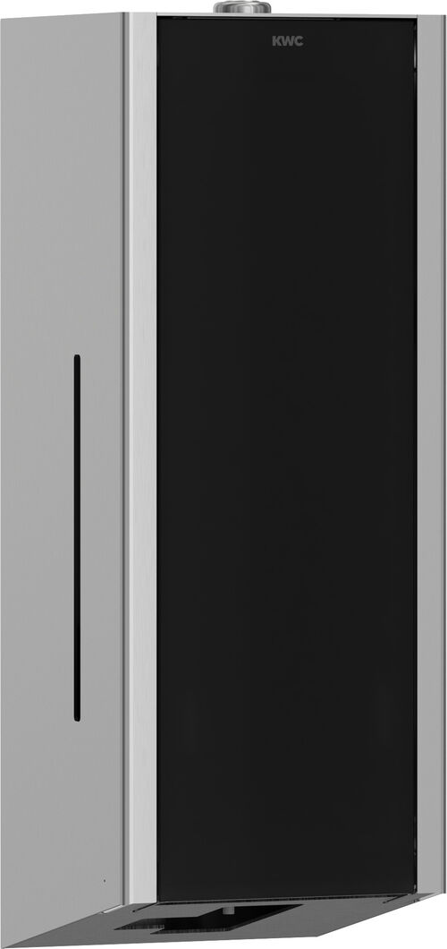 Distributeur de savon automatique KWC EXO 625 Noir Face en verre trempé
