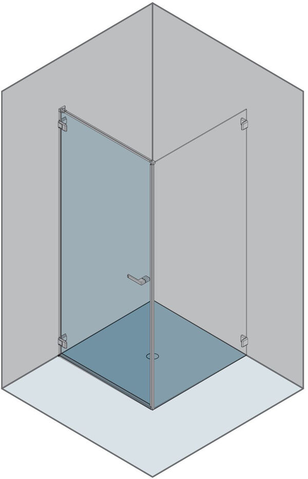 Pendeltüre Duka Gallery 3000 New silbereloxiert Echtglas klar ProCare image number 0