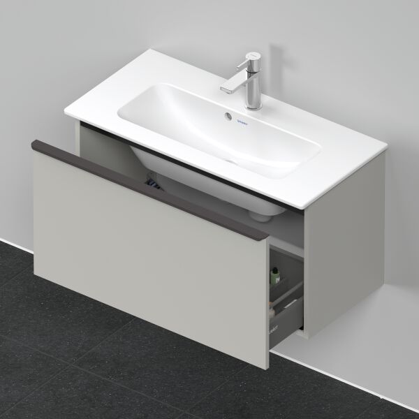 Meuble sous-lavabo Duravit D-Neo gris béton mat image number 3