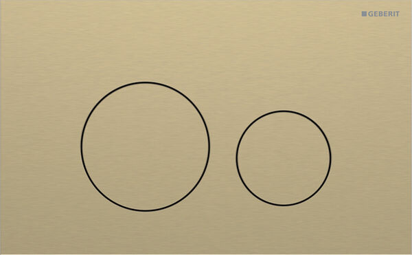 Bet&auml;tigungsplatte Geberit Sigma40 round Messing Easy-to-clean-beschichtet image number 0