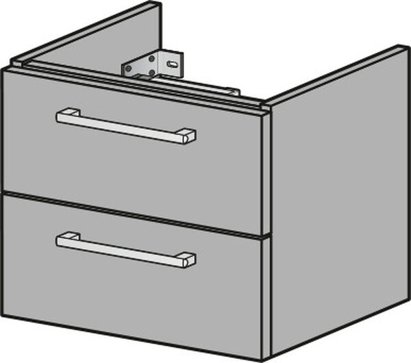 Waschtischmöbel Alterna pro S Breite 61 cm nussbaum image number 0