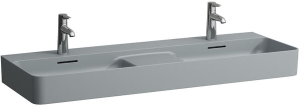 Lavabo double Laufen Val graphite mat image number 0