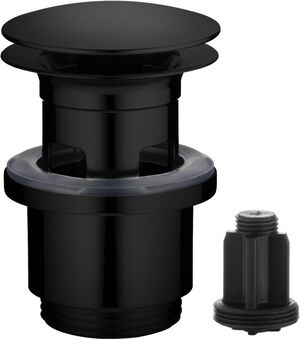 Ablaufventil KWC push-open 1¼" schwarz matt