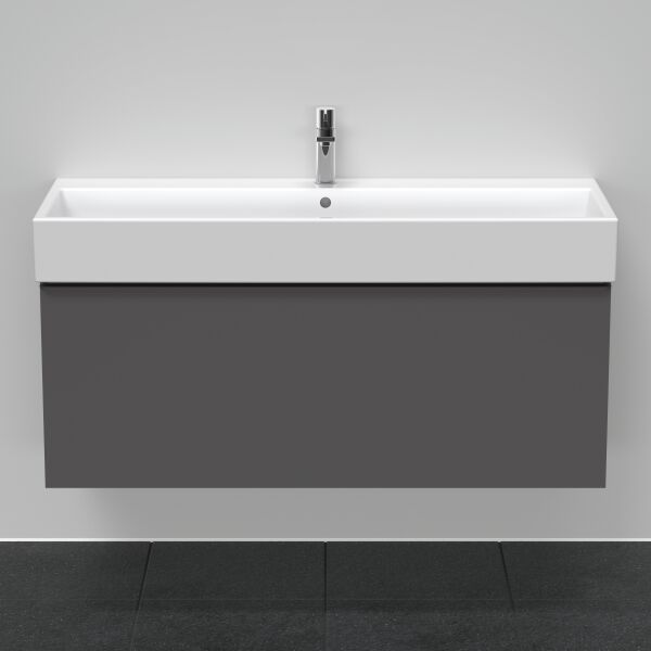 Armadio sottolavabo Duravit D-Neo grafite opaco image number 2
