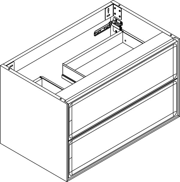 Armadio sottolavabo Alterna elena plus, larghezza 76,4 cm altezza 45 cm profondità 45 cm image number 0