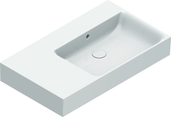 Lavabo Alterna elena 80 x 47 cm, con troppopieno senza foro per rubin ripiano a sinistra image number 0