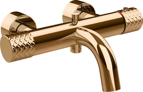Bademischer Gessi Habito warm bronze PVD intreccio
