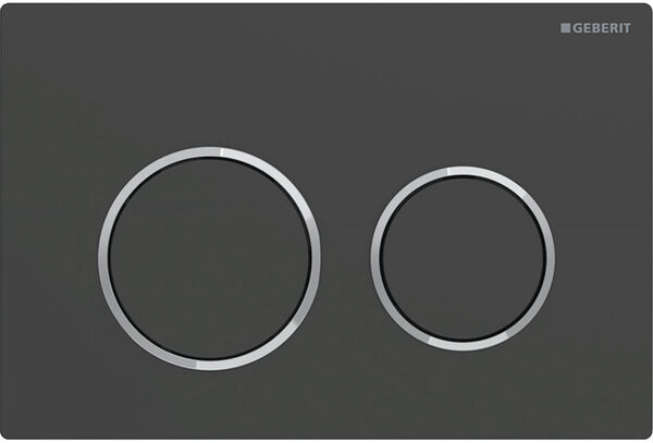 Plaque de d&eacute;clenchement Geberit Omega20 round Noir mat image number 0