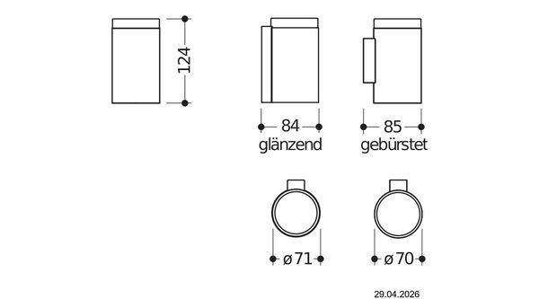 Gobelet Hewi System 162 Laiton brillant Gobelet en verre satin&eacute; image number 1