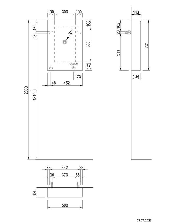 Spiegelschrank Alterna enea LED plus Pistaziengr&uuml;n Lichtfarbe stufenlos verstellbar 2700-6500 K image number 2