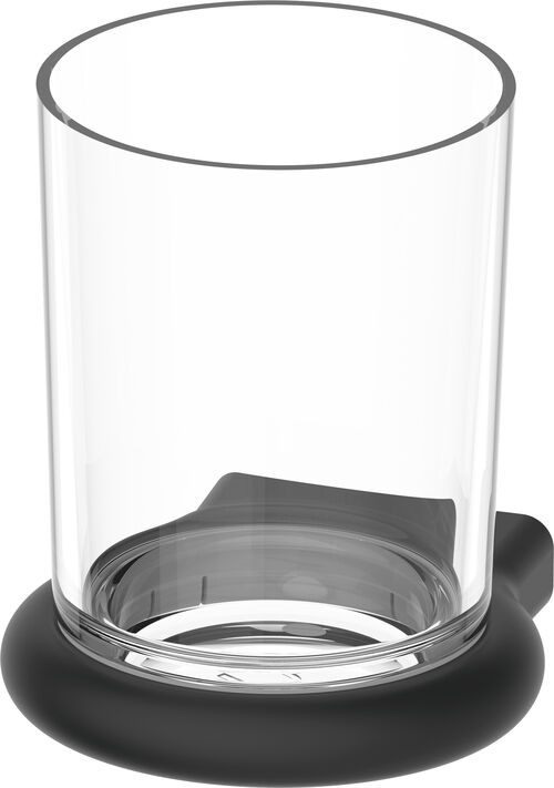 Porte verre Bodenschatz Nia Noir mat