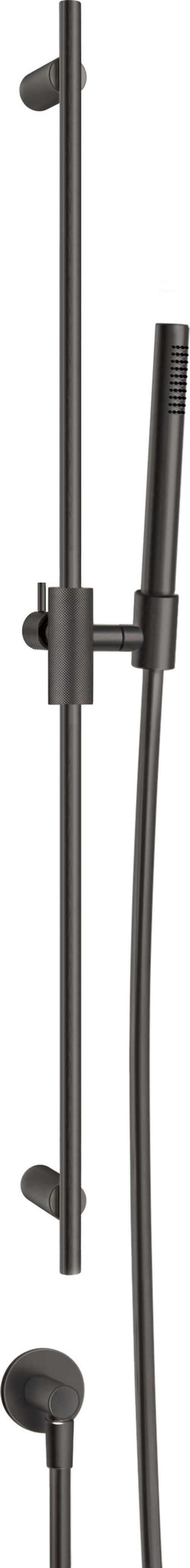 Handbrausegarnitur Gessi Habito black Metal brushed diamantato