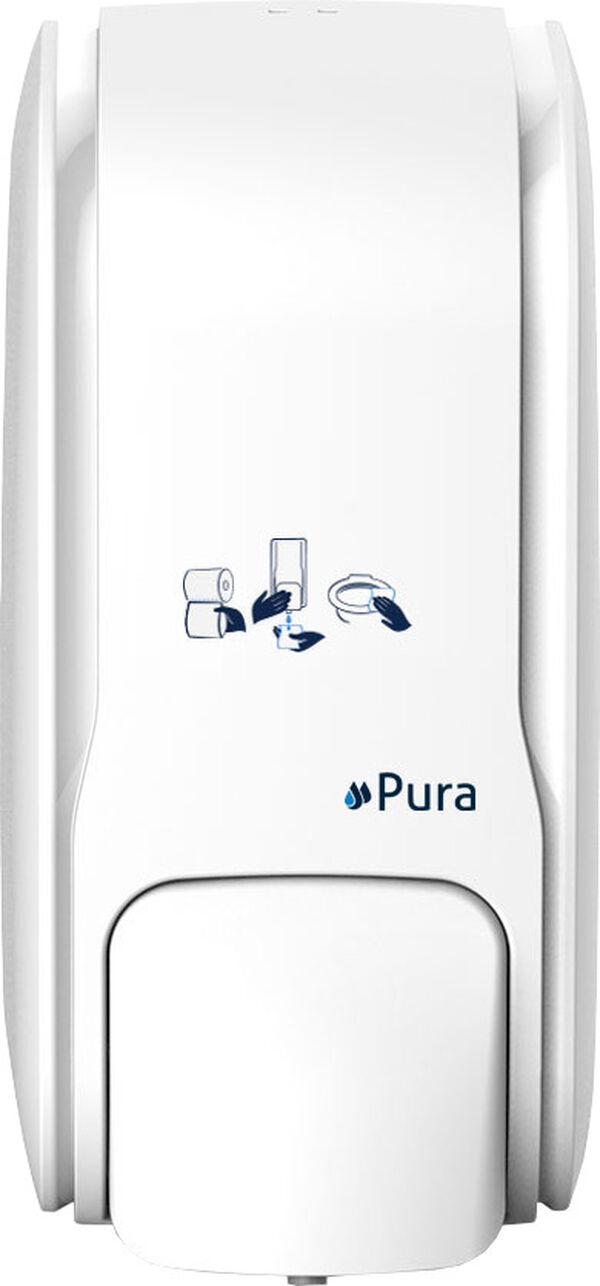 Distributore di detergente Pura Premium, in plastica, manuale, 500 ml, montaggio a parete, con image number 0