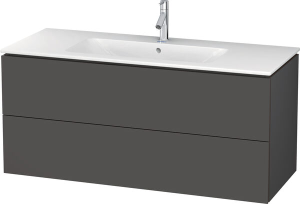 Meuble sous-lavabo L-Cube Graphite mat image number 0