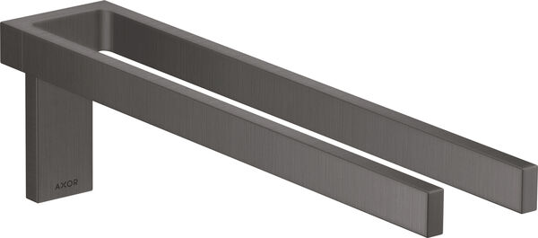 Porte-linge double Axor Universal Rectangular Brushed black chrome image number 0