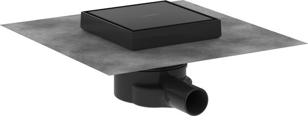 Bodenablaufgarnitur Hansgrohe RainDrain Spot Schwarz matt image number 0