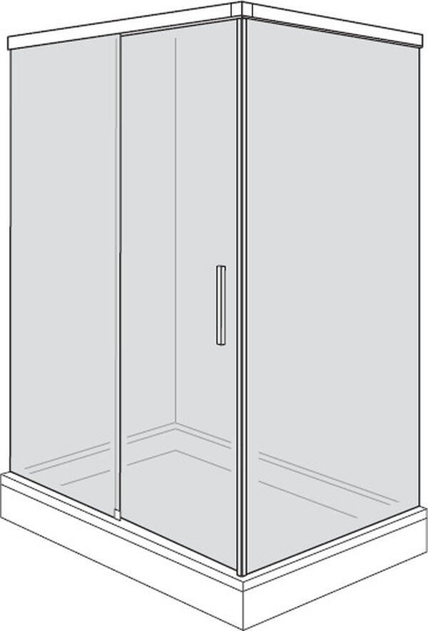 Porta scorrevole Alterna liva, battente a sinistra, larghezza porta fino a 120 cm, senza profilo image number 0