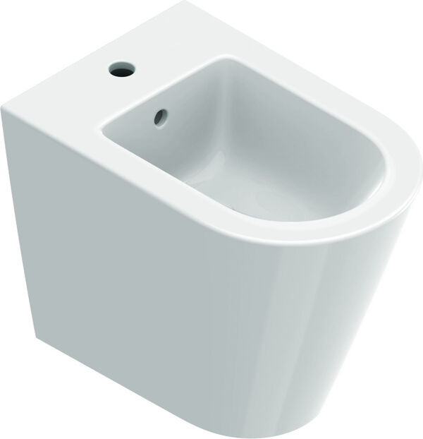 Bidet a pavimento Catalano Zero,55, foro per rubinetteria con troppopieno fissaggio nascosto image number 0