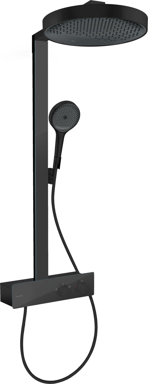 Showerpipe Hansgrohe Rainfinity ½" schwarz matt image number 0