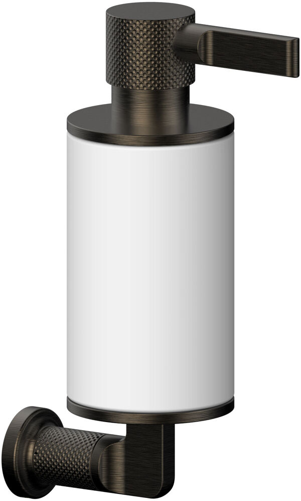 Distributore di sapone Gessi Inciso, modello a parete, recipiente in corian satinato, rosetta image number 0