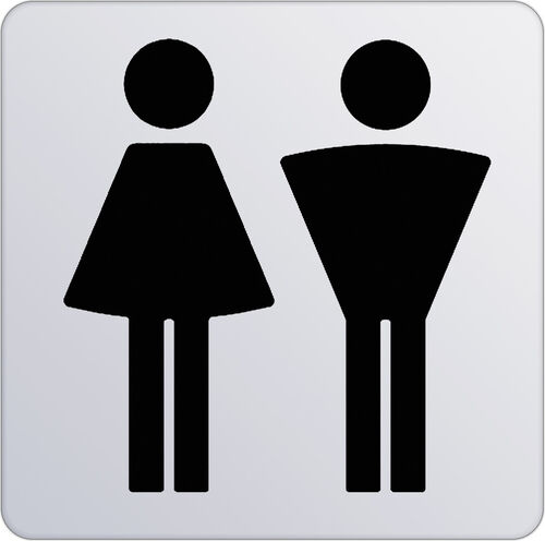 Türschild Keuco Plan Verchromt
