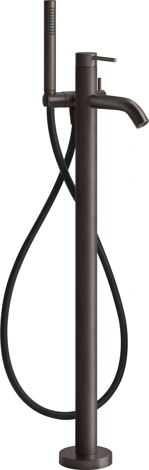 Bademischer Gessi 316, &frac12;" - Standmodell Black metal brushed Flessa