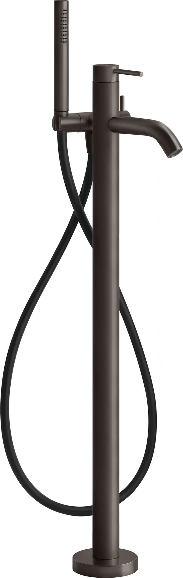 Bademischer Gessi 316, &frac12;" - Standmodell Black metal brushed Flessa image number 0