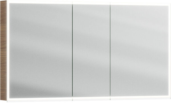 Armoire de toilette Alterna luuna LED plus avec &eacute;clairage inf&eacute;rieur/sup&eacute;rieur Planked walnut Couleur de lumi&egrave;re r&eacute;glable en continu 2700-6500 K image number 0