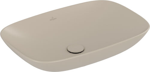 Lavabo d'appoggio Villeroy & Boch Loop & Friends almond opaco cleaneffekt