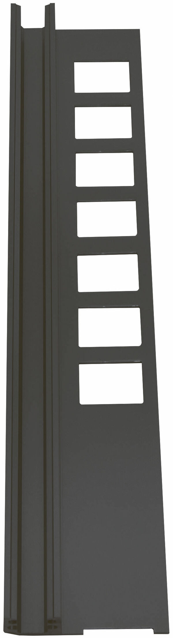 Profil &agrave; encastrer pour paroi lat&eacute;rale Noir mat image number 0