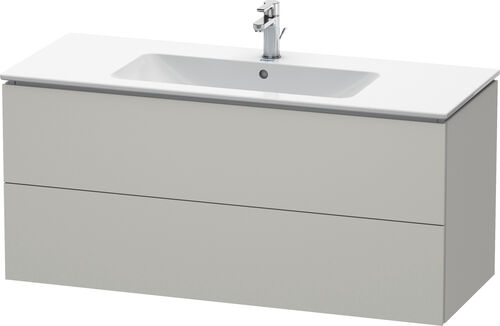 Waschtischmöbel L-Cube betongrau matt